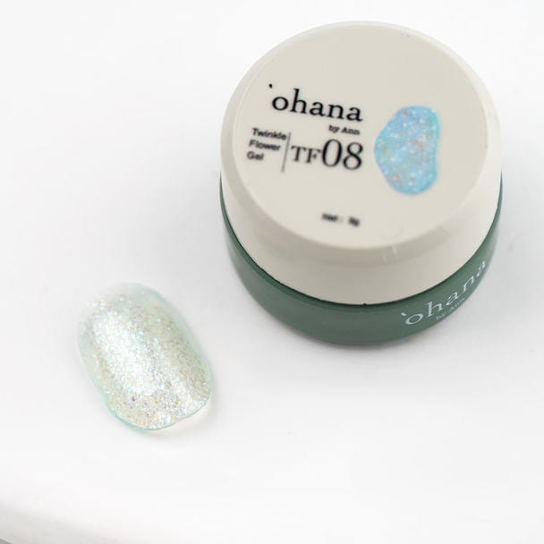 `ohana トゥインクルフラワージェル TF08 ライトブルー