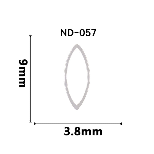 【ND057】NAILTAS（ネイルタス）ネイルデコパーツ 中抜きオーバル