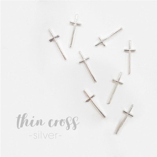 Bonnail×rrieenee thin cross -silver- 1