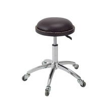 【プレミアム】アンティークスツール「リベット」 ダークブラウン