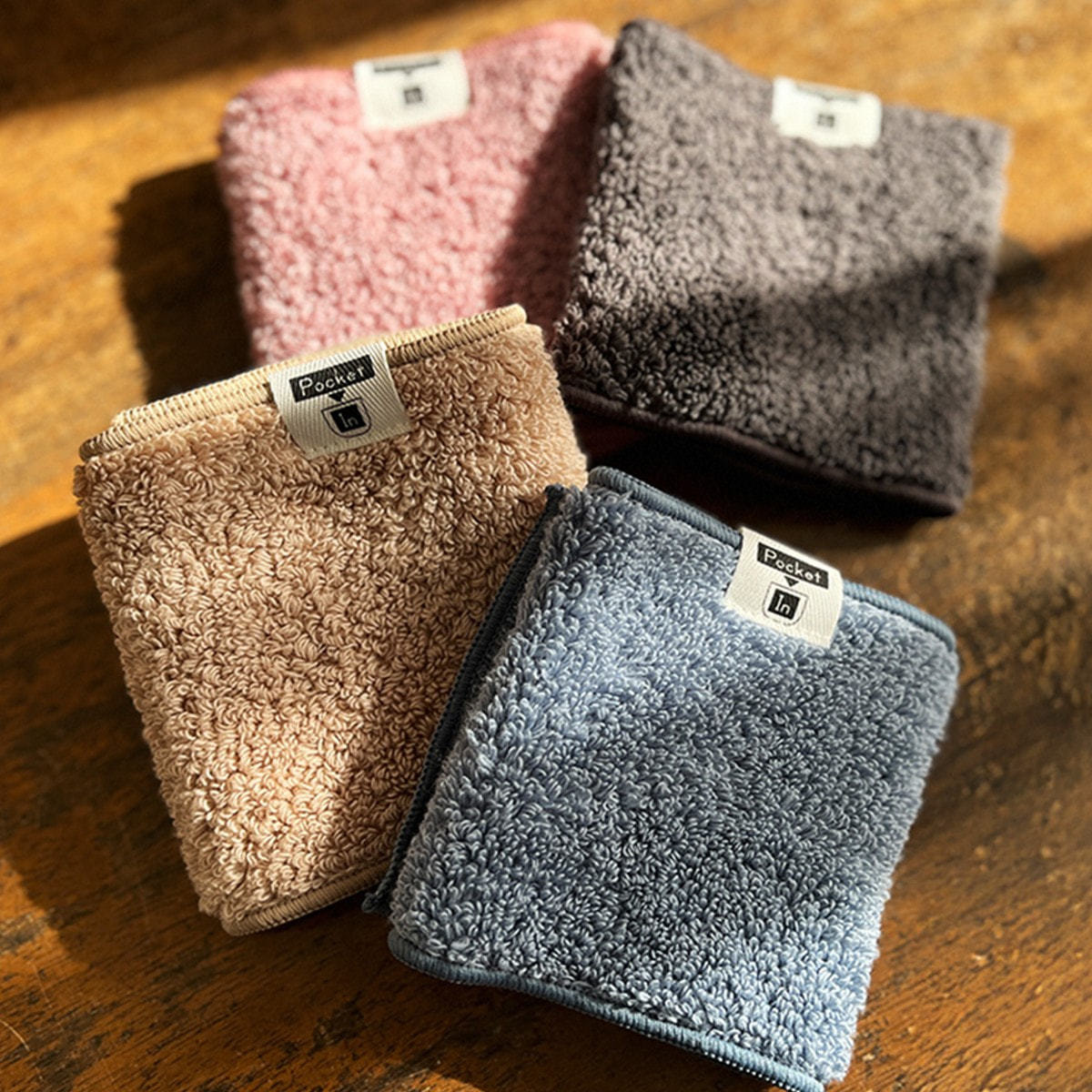 ポケット専用 ポケ専タオル（10×30㎝）ブルー《日本アトピー協会推薦品