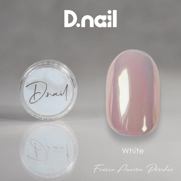 D.nail  フローズンオーロラパウダー ホワイト 1