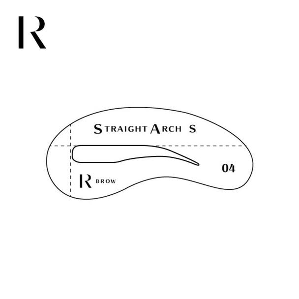 3DBROW  デザインステンシル［ストレートアーチS］ 1
