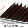 [BROWN REFILL] FLAT[Jカール 太さ0.15 長さ8-11MIX] 3