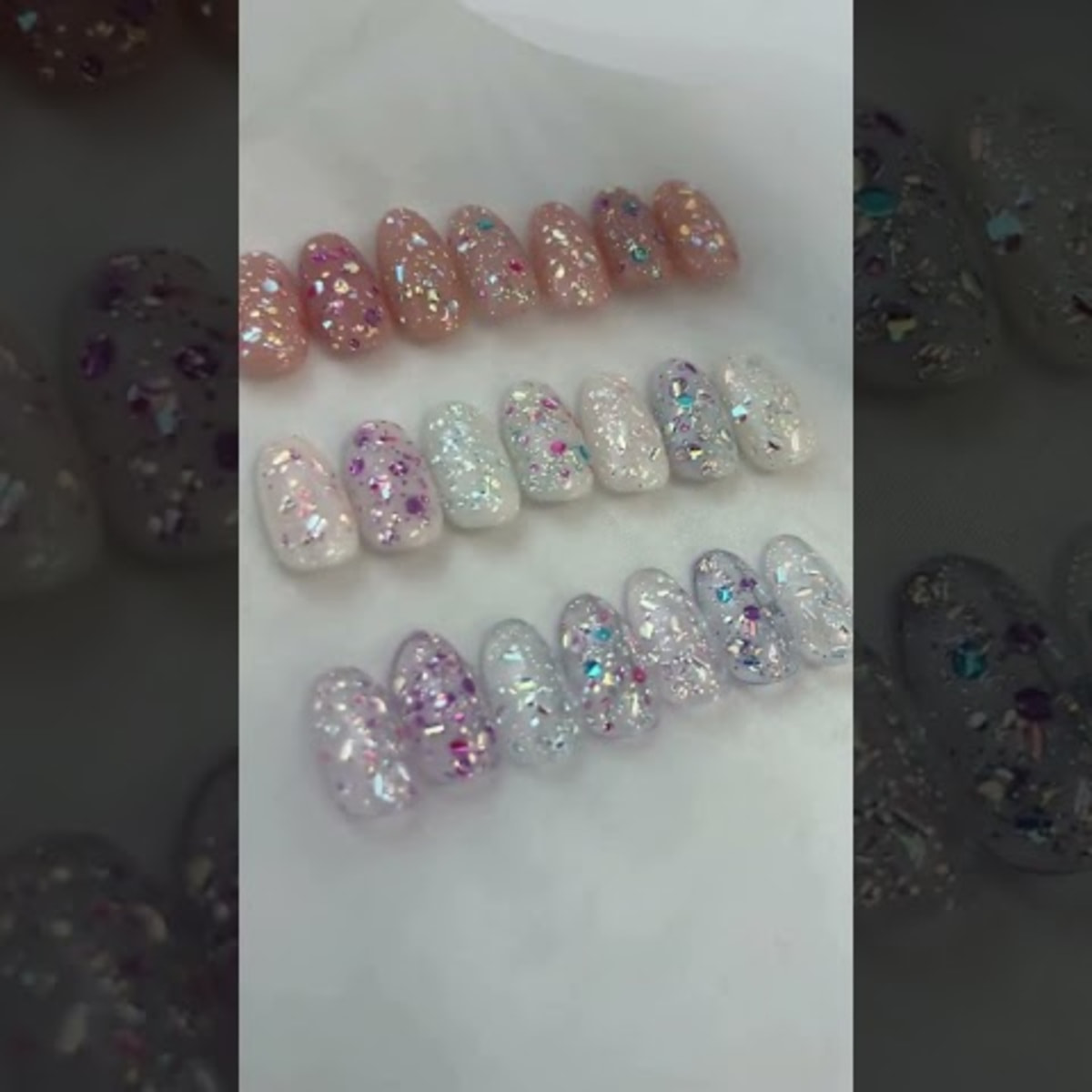 Raygelセレクトカラージェル ぷくぷくグリッター (7-types Full Set)の