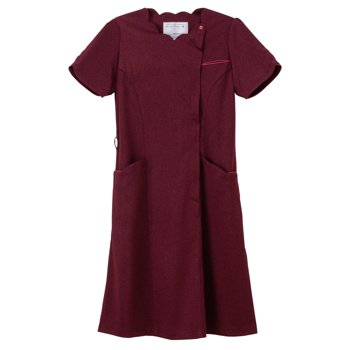 6107 ワンピース L ヴィンテージボルドー の卸 通販 ビューティガレージ