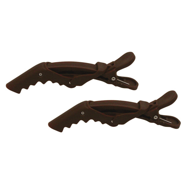 ワニワニクリップ (ブラウン)