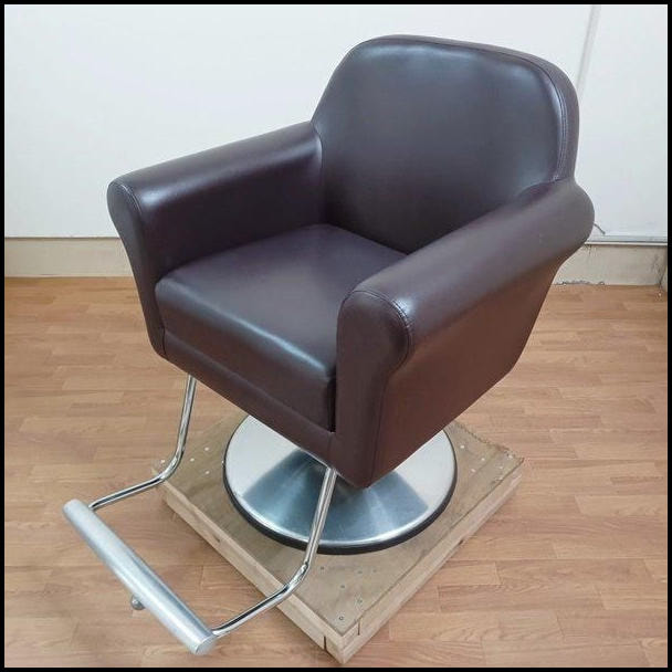 タカラベルモント STYLING SOFA TYPE B スタイリングソファ タイプB ダークブラウン 丸ベース アルミバー付 1