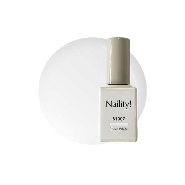 Naility！（ネイリティー）カラージェル ボトルタイプ B1007 シアーホワイト 1