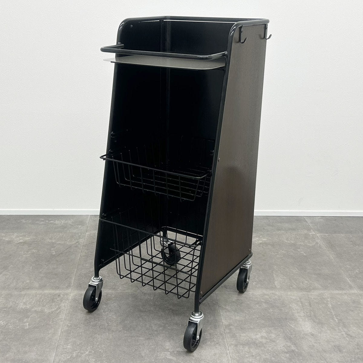 タカラベルモント YUME ユメ ワゴン ラック 収納カート 2段 ブラック