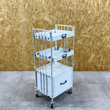 【中古】ワゴン 『アンティークワゴン』ホワイト