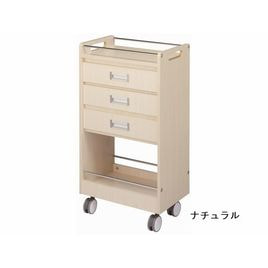 ラスティック3段ワゴン（天然木・組立済）ブラウンの通販・卸売り | アイラッシュガレージ