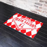 【玄関マット】Rockabilly ホワイト×レッド（50 × 75cm） 3