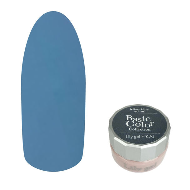Lily gel KAI Basic Colorコレクション #BC-04 ミスティーブルー 1