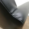 タカラベルモント STYLING SOFA TYPE B スタイリングソファ タイプB ブラック アルミバー付 丸ベース 新品レザー張替済 8