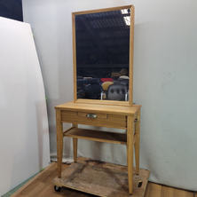 mateli製　ドレッサー 収納式 片面