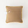 ミニピロー NeWORKS エンブロイダリーフラワー＜ブラウン＞30cm×30cm 2