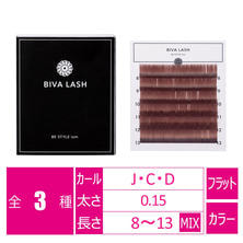 【BeStyle】BIVA LASHフラットカラー ピンクブラウンPB　