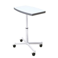 【アウトレット】ガス圧式ネイルサイドテーブル（キャスター付）ホワイト