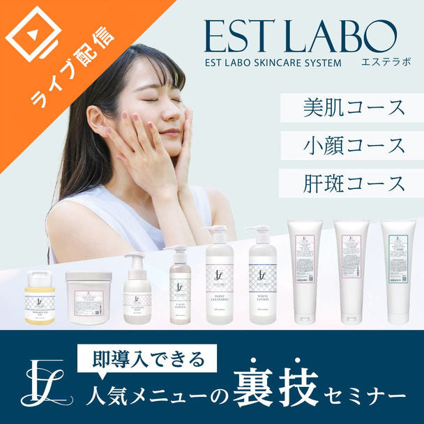 【美肌・小顔・肝斑】エステラボ  即導入できる人気メニューの裏技セミナー