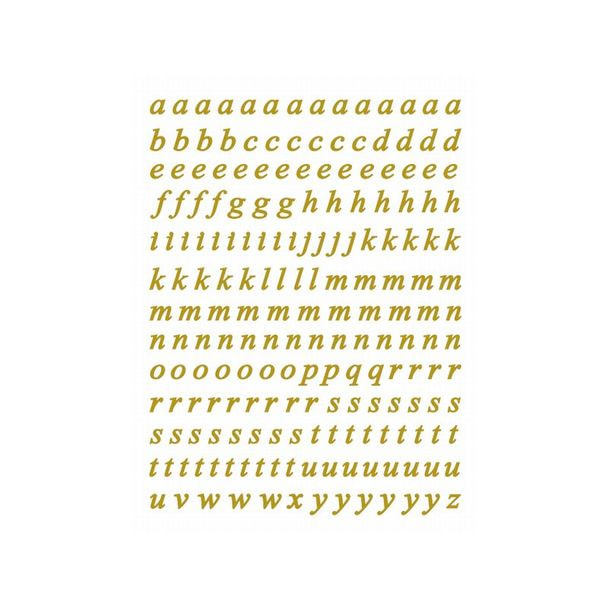 エレガントカットシールミニ アルファベット4 ゴールド（5903-4573） 1