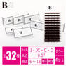 VOLUME LASHナチュラルブラウン[JCカール 太さ0.07 12mm］ 1