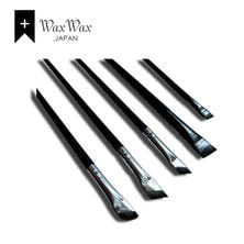 【WaxWax】メイクブラシ 筆 極細ライン 6.斜め筆(中)銀