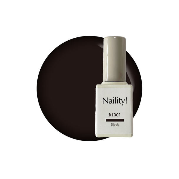 Naility！（ネイリティー）カラージェル ボトルタイプ B1001 ブラック 1