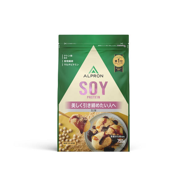ALPRON SLIM SOY（ソイプロテイン）黒蜜きな粉風味 750g 1