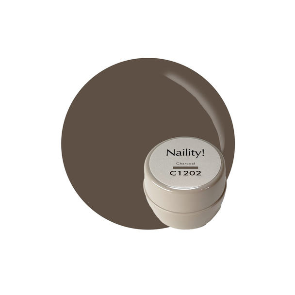 Naility！（ネイリティー）カラージェル コンテナタイプ C1202 チャコール 1