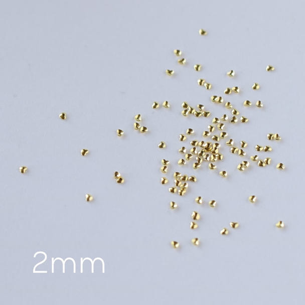 Bonnail プランプスタッズ ゴールド ハート 2mm 1