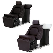 リラクゼーションシャンプーユニット RUBINO Ⅱ【DELUXE-R〈回転タイプ〉】(陶器新型カービングモデル/日本製水栓金具)