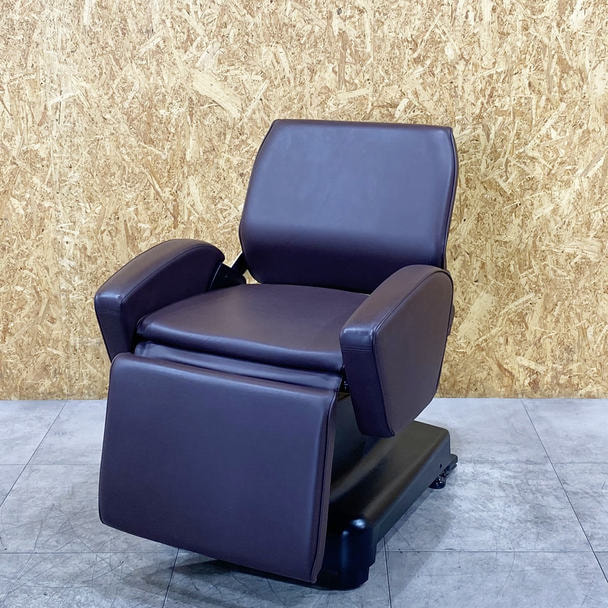 【中古】タカラベルモント　シャンプー椅子『FERIO STYLE（フェリオ　スタイル）レッグレストタイプ』ダークブラウン 1