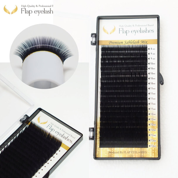 プレミアムセーブル Jカール[太さ0.10][長さ8～13mmMIX]