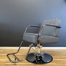 【アウトレット】スタイリングチェアDAN(シートカラー:グレー×ベース:HD-1M) 【アウトレット】スタイリングチェアDAN(シートカラー:グレー×ベース:HD-1M)