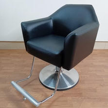 タカラベルモント STYLING SOFA II Morb モーブ ブラック アルミバー付 丸ベース 新品レザー張替済