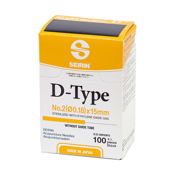セイリン 鍼 Dtype 2番 アイボリー 100本入り