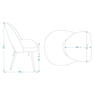 ベロア調スタイリッシュチェア(ゴールド×ベージュ) 9