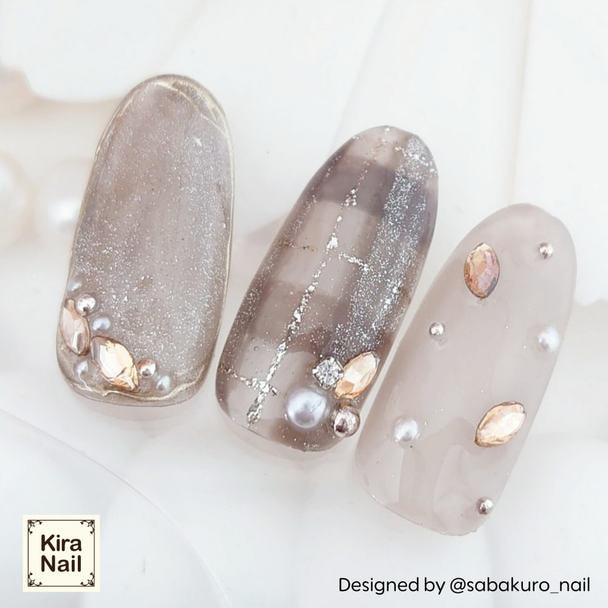 KiraNail（キラネイル）リーフストーン ライトトパーズ 4mm 10個入 1