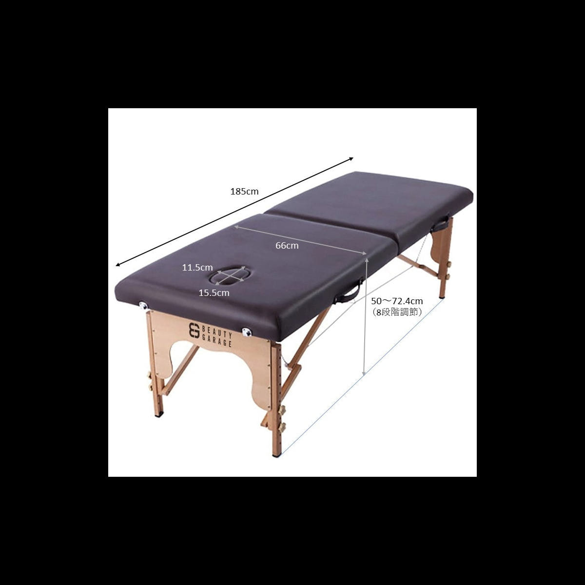 【美品】軽量木製折りたたみベッド EB-03（キャリーバッグ付/ダークブラウン） 軽量木製折りたたみベッド EB-03DX（キャリーバッグ付）（ダーク