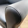 タカラベルモント STYLING SOFA TYPE B スタイリングソファ タイプB ブラック アルミバー付 丸ベース 新品レザー張替済 9