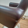 タカラベルモント STYLING SOFA TYPE B スタイリングソファ タイプB ダークブラウン 丸ベース アルミバー付 22