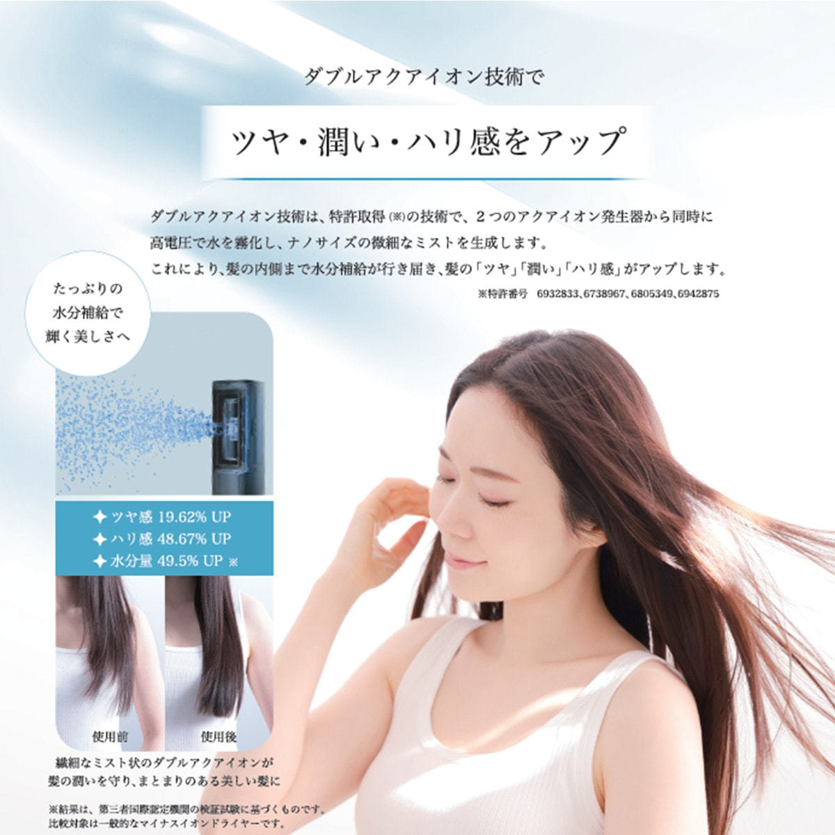 【新品未使用未開封】Sanobi_ダブルアクアイオンドライヤーBL-HD1_黒 ダイアナ オンラインショップ / sanobi ダブルアクアイオンドライヤー