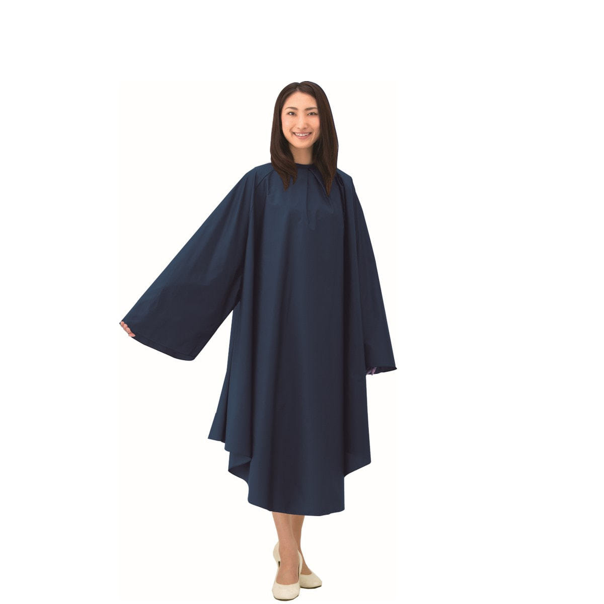 カトレア No.1080 高密度ナイロン袖付ヘアダイクロス ネイビーの卸