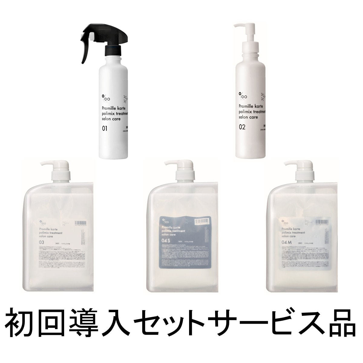 新品)バイカルテシステムトリートメント7点容器付きフルセット