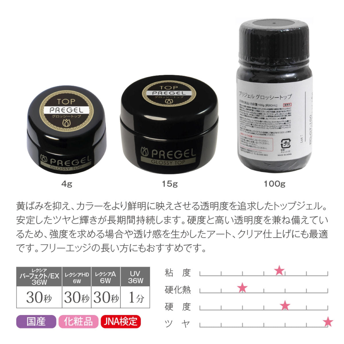 プリジェル グロッシートップ（15g）PG-GT-15の卸・通販 | ビューティ