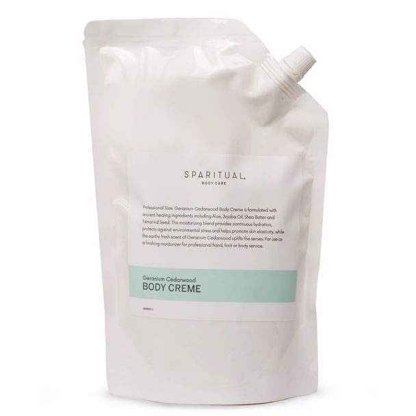SPARITUAL ゼラニウム シダーウッド ボディクリーム 1000ml（33.8oz）