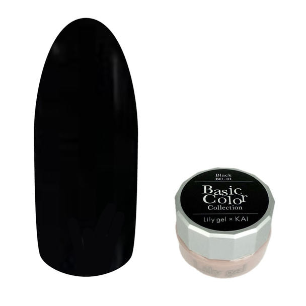 Lily gel KAI Basic Colorコレクション #BC-01 ブラック 1