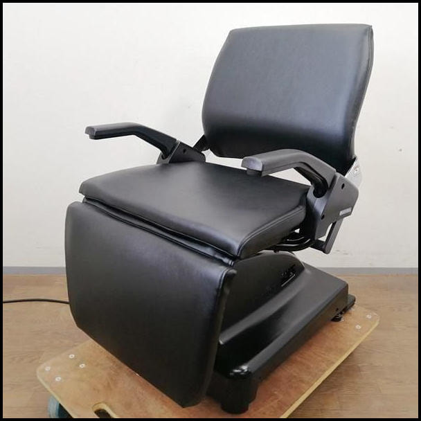 タカラベルモント FERIO OPEN TYPE フェリオオープン ブラック レッグレスト連動 新品レザー張替済 1