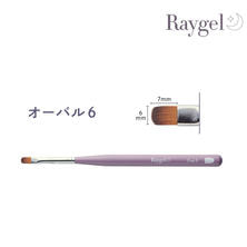 Raygel ジェルブラシ オーバル６（キャップ付き）